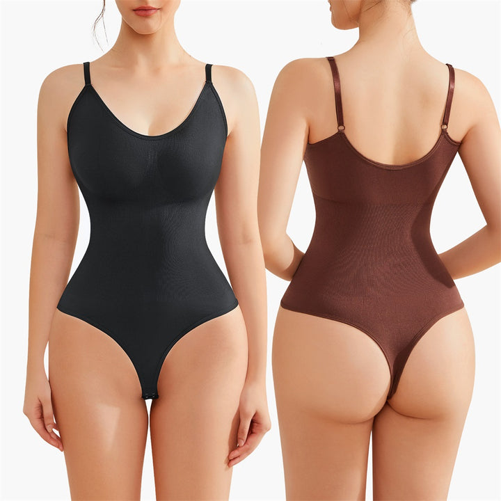 Seamless Full Body Tight Shapewear Bodysuit with Butt Lifter for Women
