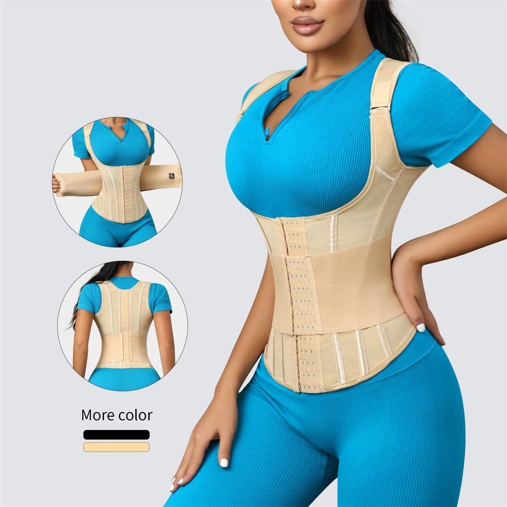 15 Steel Bone Latex Waist Trainer Corset Tummy Control Body Shaper Girdle