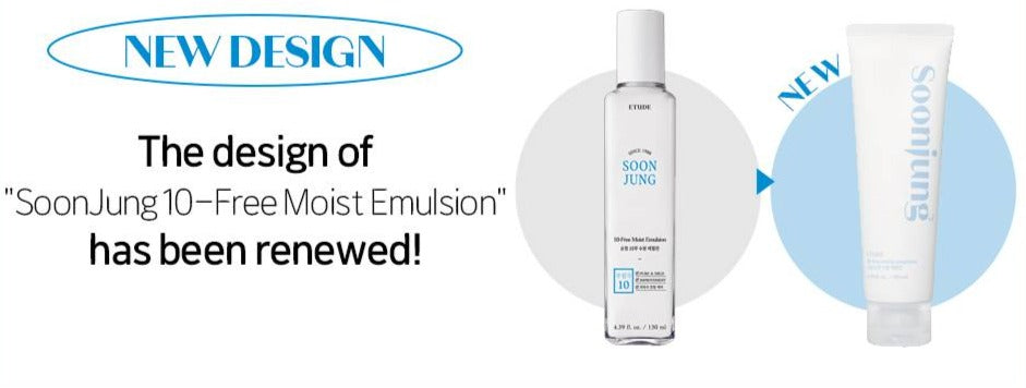 ETUDE HOUSE Soon Jung 10 Free Moist Emulsion (130ml) - Kiyoko Beauty