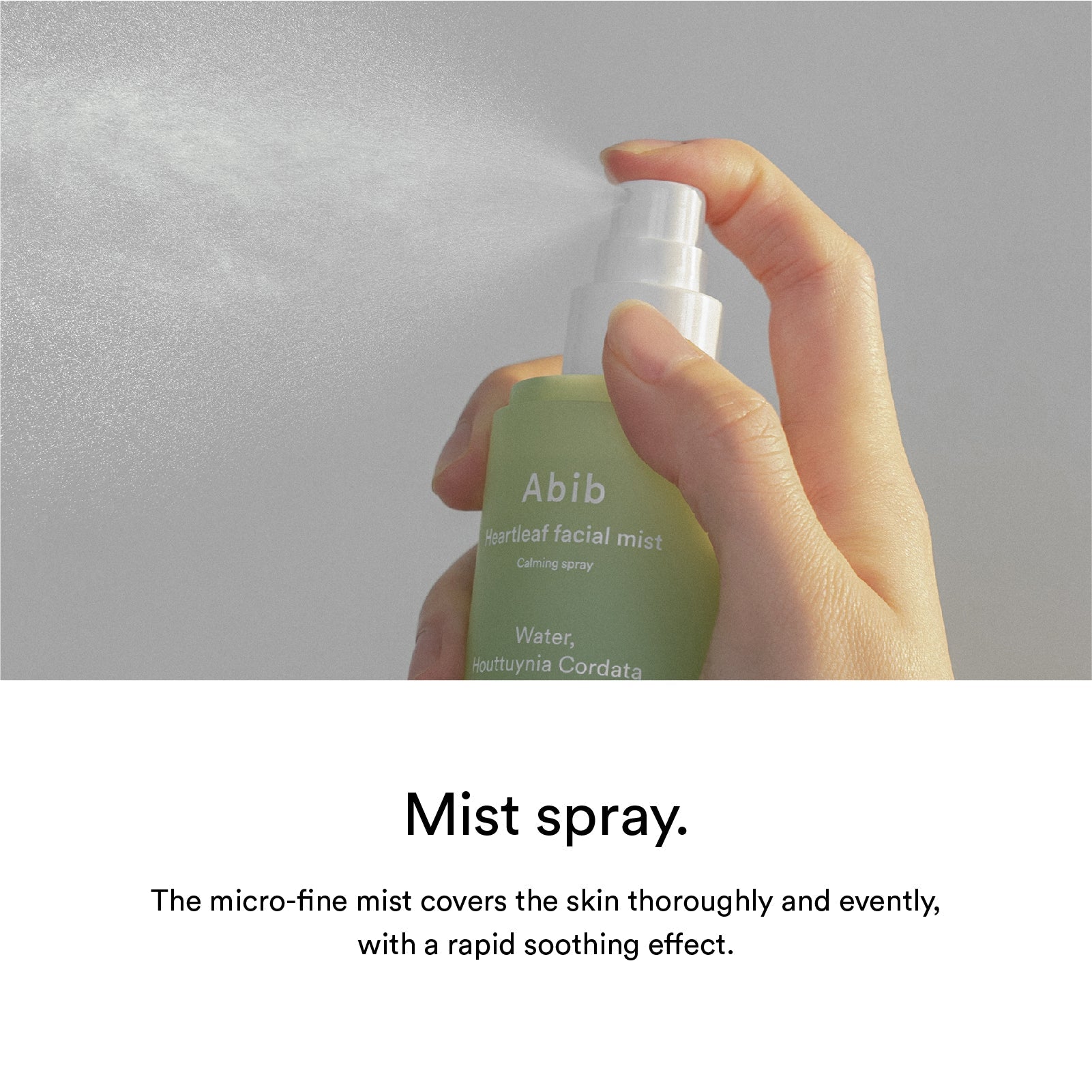 Abib Heartleaf facial mist Calming spray (150ml + 150ml refill) - Kiyoko Beauty