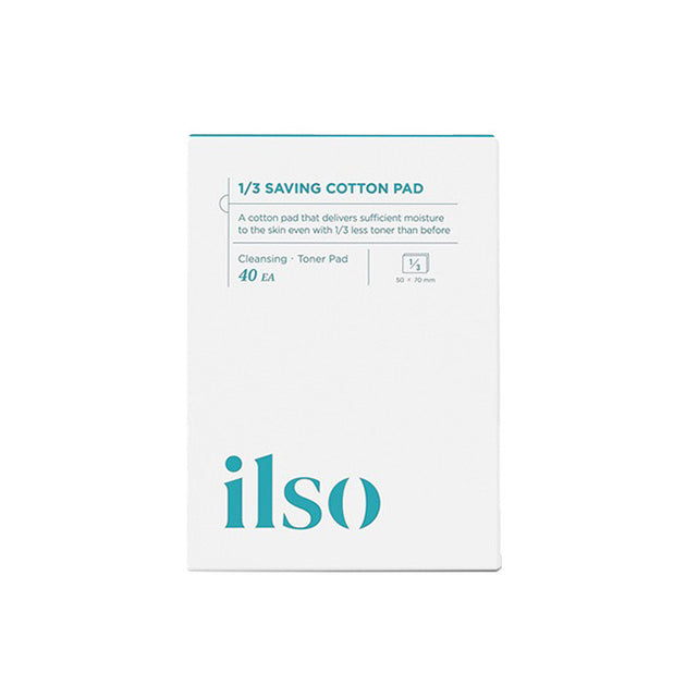 ILSO 1/3 Saving Cotton Pad (40 Sheets) - Kiyoko Beauty