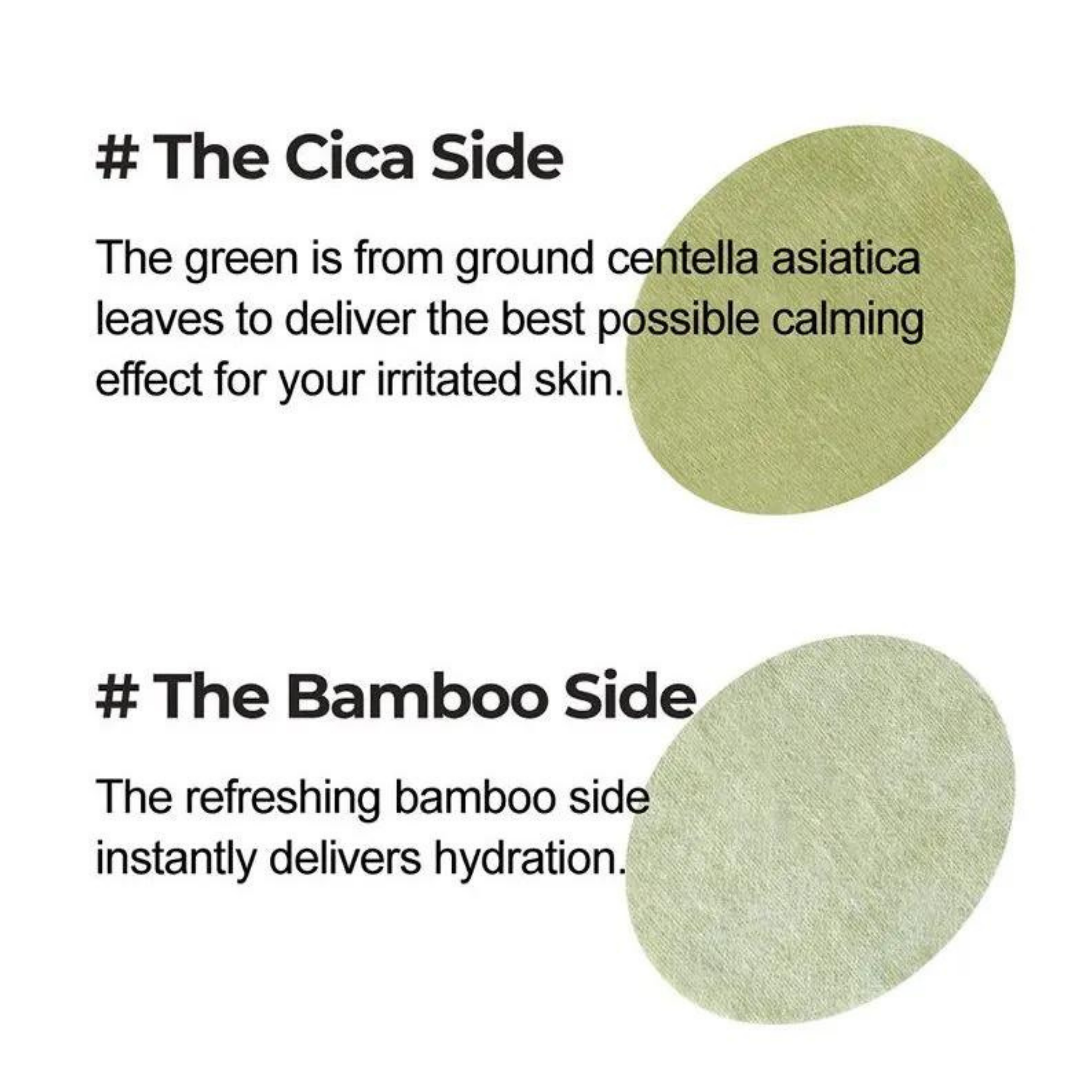 NUMBUZIN No.1 Centella Re-leaf Green Toner Pad (70 pads) Texture