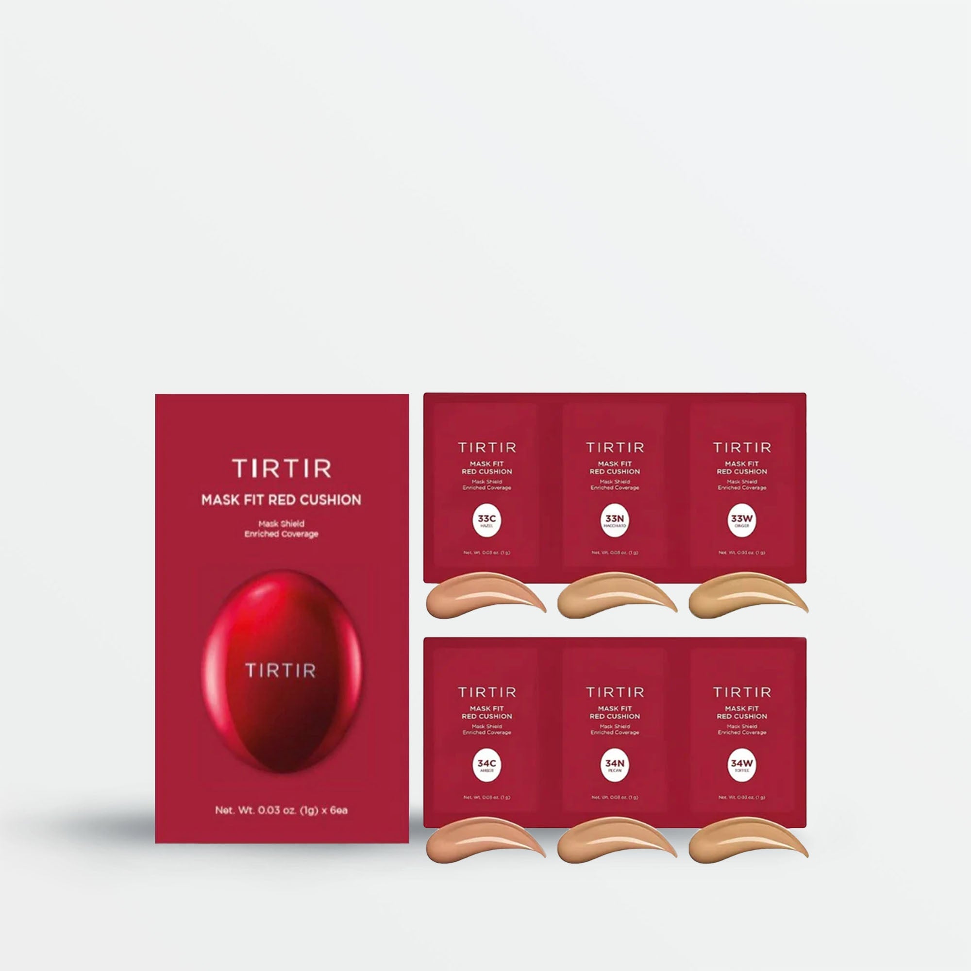 Mask Fit Red Cushion 6 Shade Trial Kit (4 Colours)