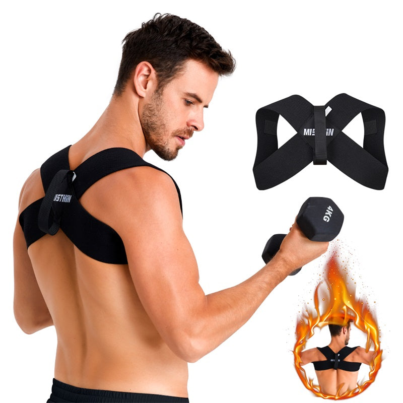 Back Posture Brace Support Belt for Men Clavicle Spine Corrector and Shoulder Lumbar
