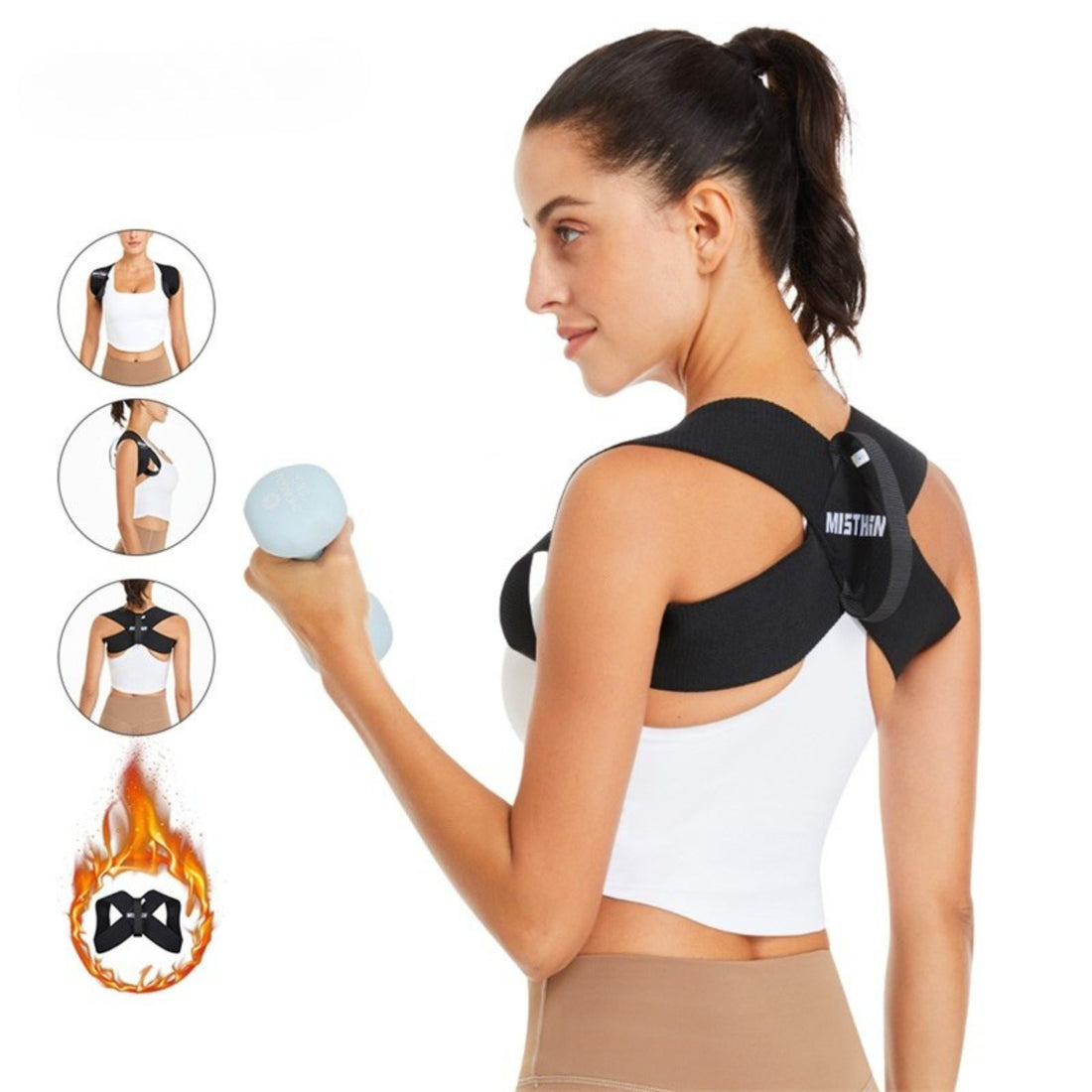 Back Support Belt Clavicle & Spine Posture Corrector for Shoulder and Lumbar Alignment