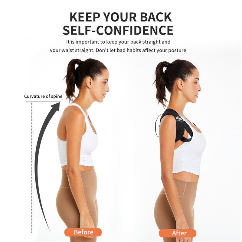 Back Support Belt Clavicle & Spine Posture Corrector for Shoulder and Lumbar Alignment