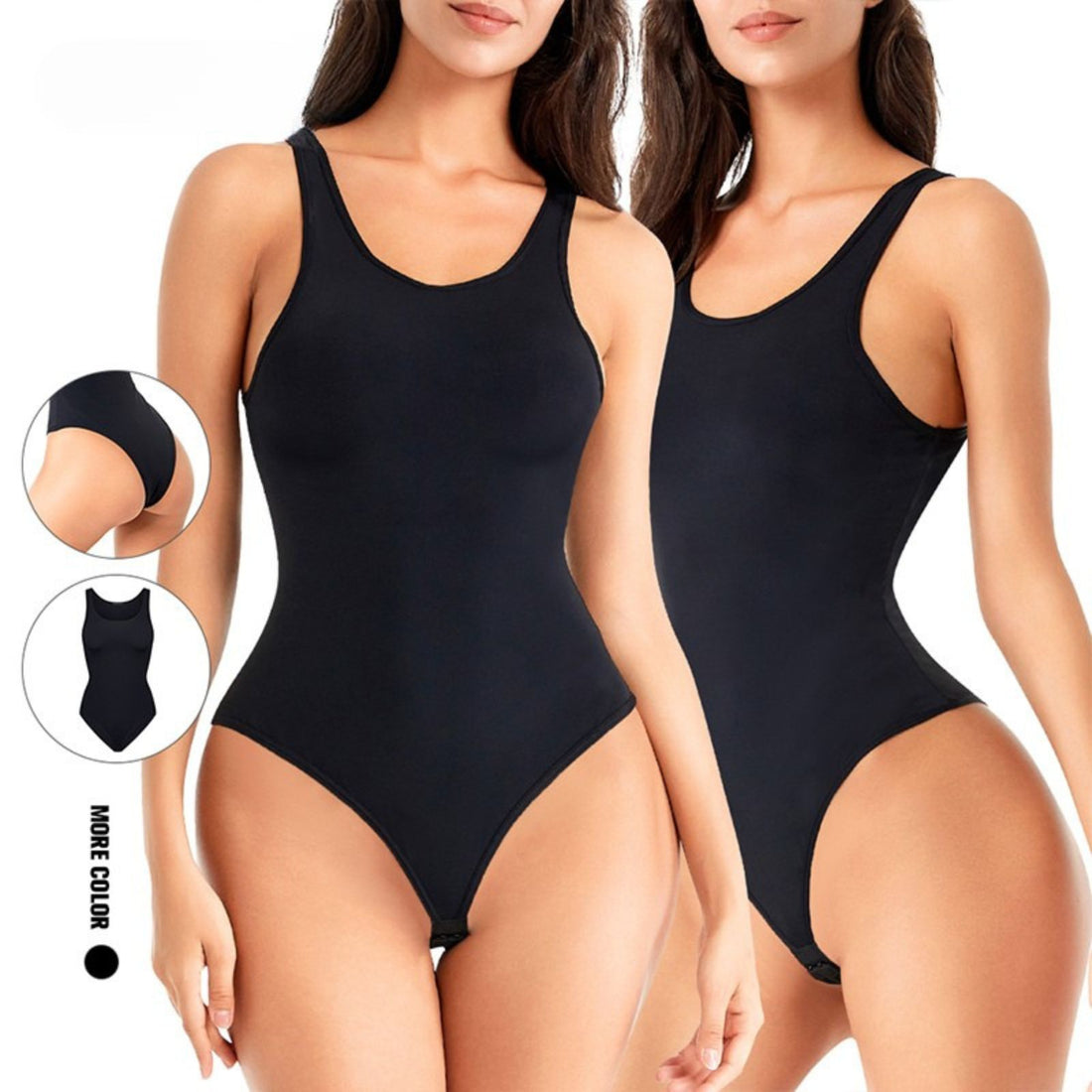 Backless Tummy Control Shaper High Waist Trainer Thong Bodysuit Shapewear