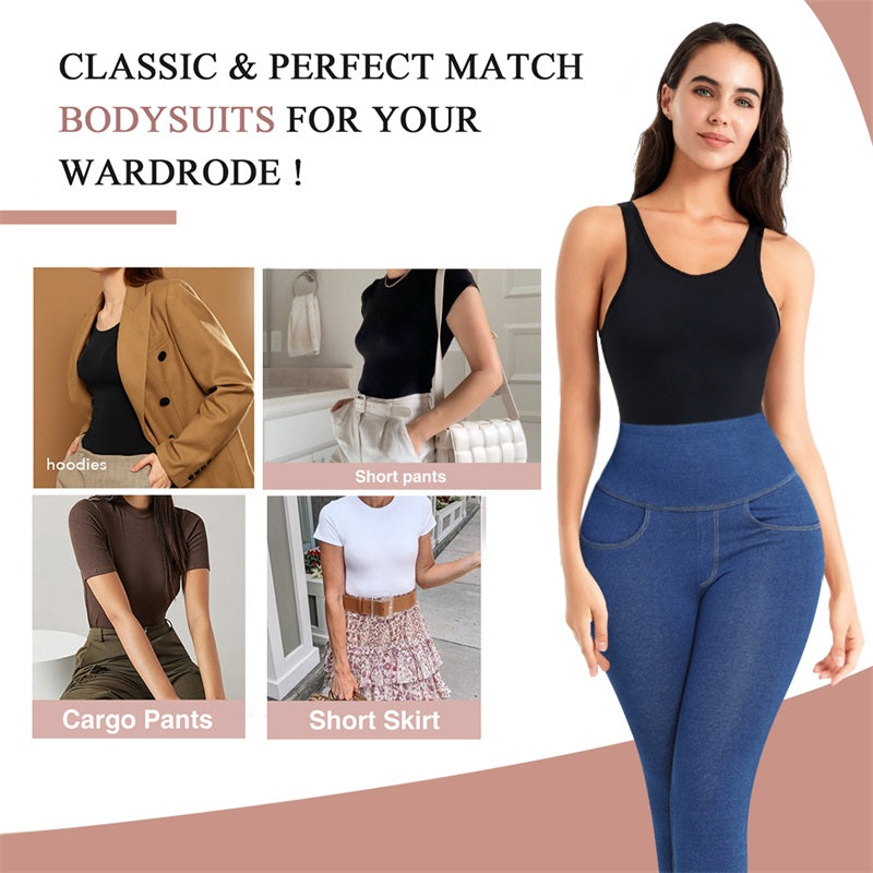 Backless Tummy Control Shaper High Waist Trainer Thong Bodysuit Shapewear