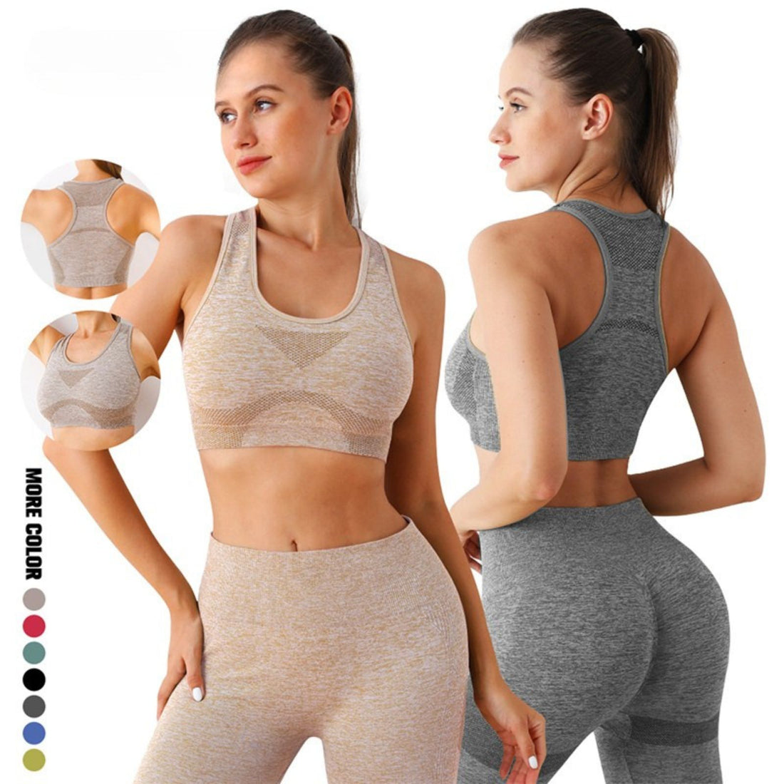 Butt Lift Push Up Pant Wear Short Gym Workout Thigh Scrunch Fitness Yoga Set