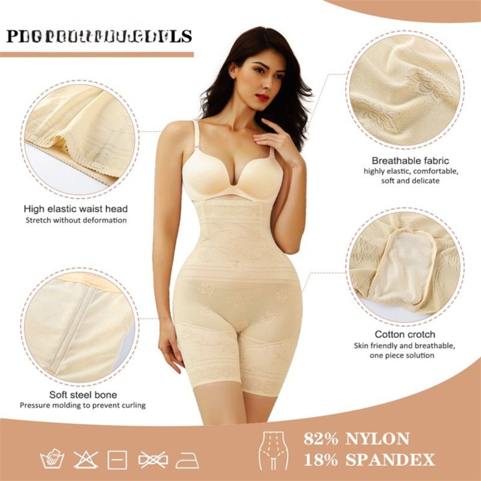 Corset Shaper Wear Thigh Tummy Control High Waist Trainer Shapewear