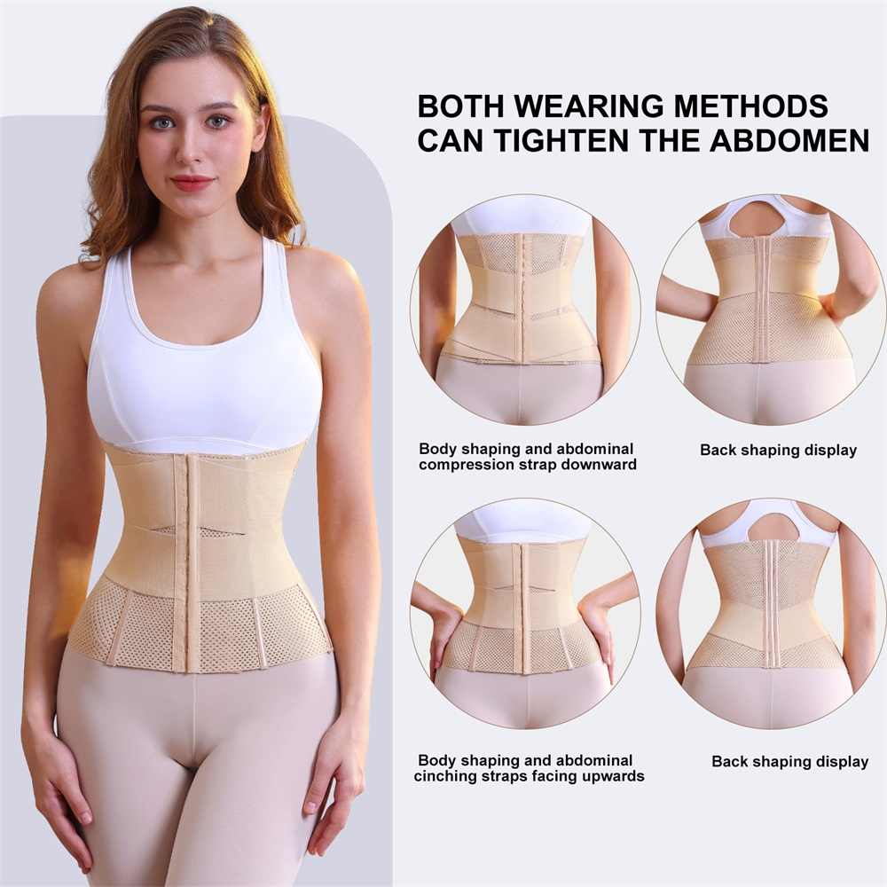 Double Waist Trainer Shapewear Belt Tummy Control Trimmer Wrap Corset