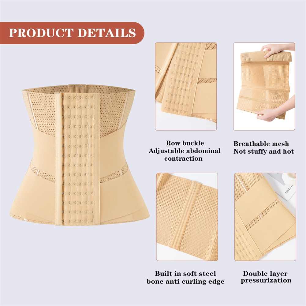 Double Waist Trainer Shapewear Belt Tummy Control Trimmer Wrap Corset