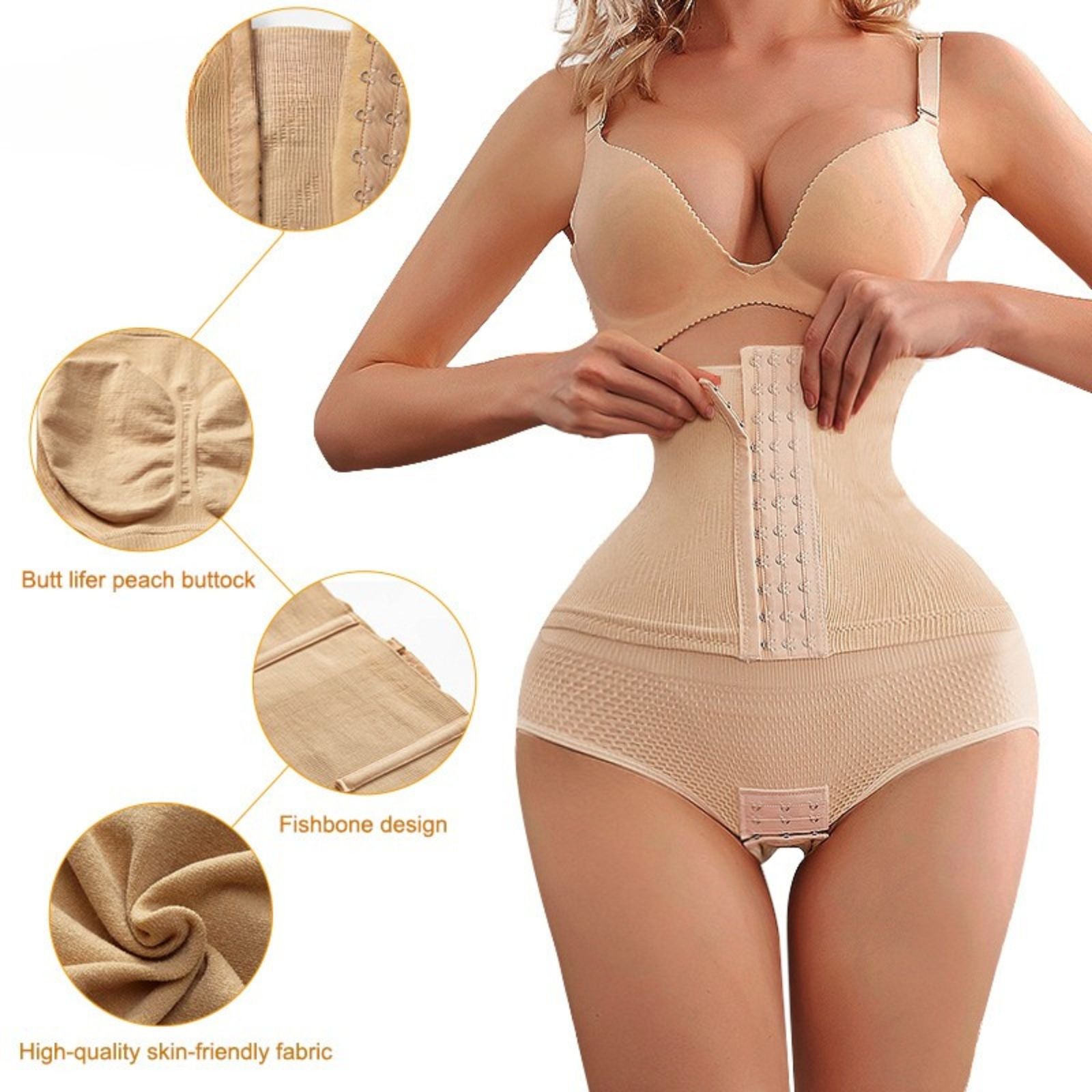 Full Body Control Corset Tummy Shaper High Waist Slimming Shapewear Panty