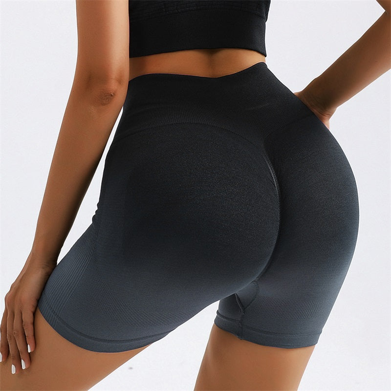 Gradient Yoga Leggings Scrunch Butt Lift Seamless Fitness Pants