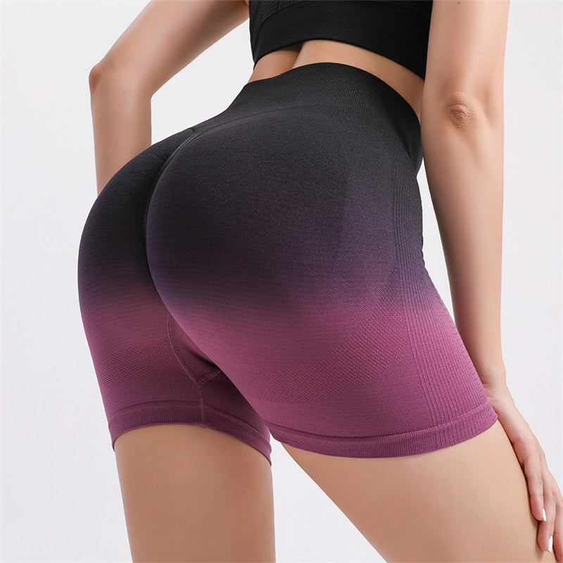 Gradient Yoga Leggings Scrunch Butt Lift Seamless Fitness Pants