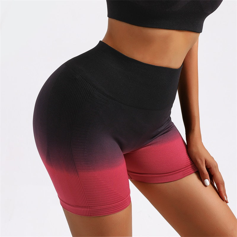 Gradient Yoga Leggings Scrunch Butt Lift Seamless Fitness Pants