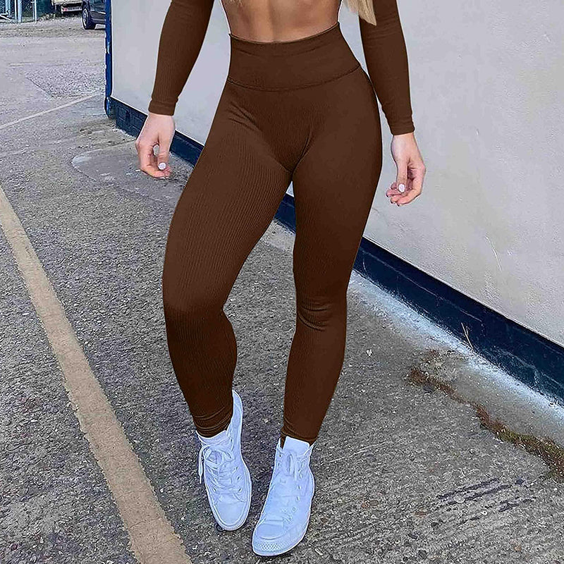 Gym Fitness Butt Lifting Tights High Waist Scrunch Booty Yoga Leggings