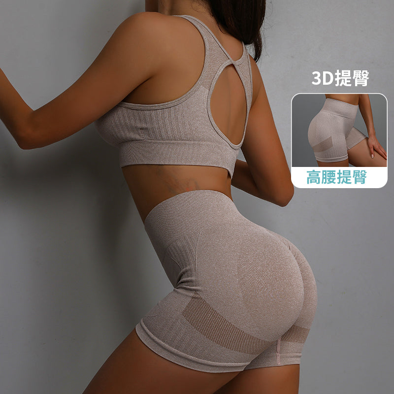 Gym Pants Fitness Sports Workout and Bra Sets Yoga Scrunch Butt Lifting