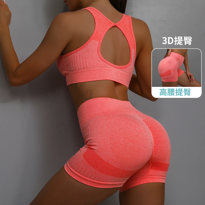 Gym Pants Fitness Sports Workout and Bra Sets Yoga Scrunch Butt Lifting