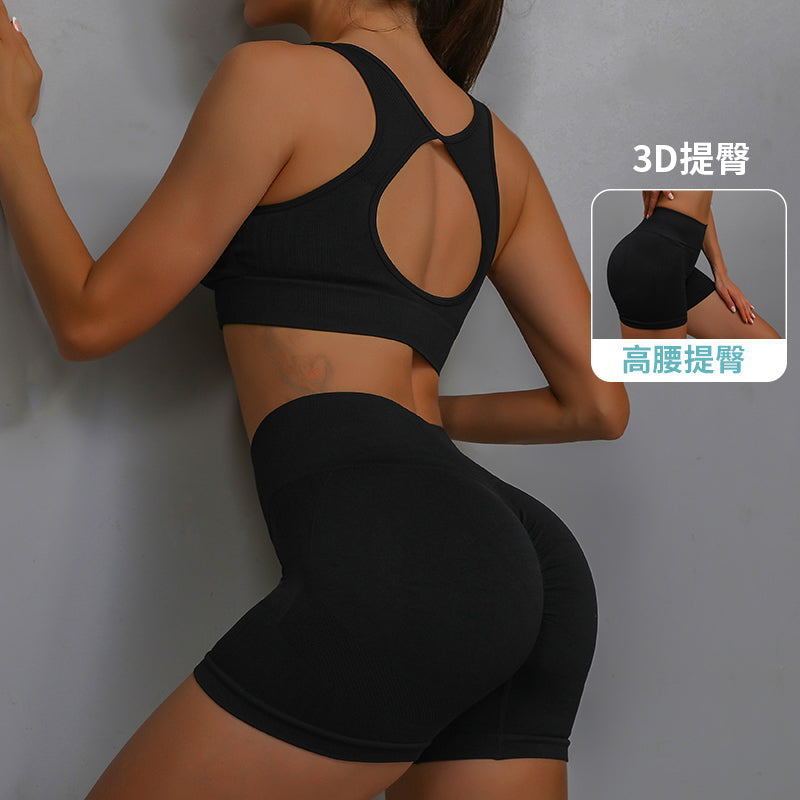 Gym Pants Fitness Sports Workout and Bra Sets Yoga Scrunch Butt Lifting