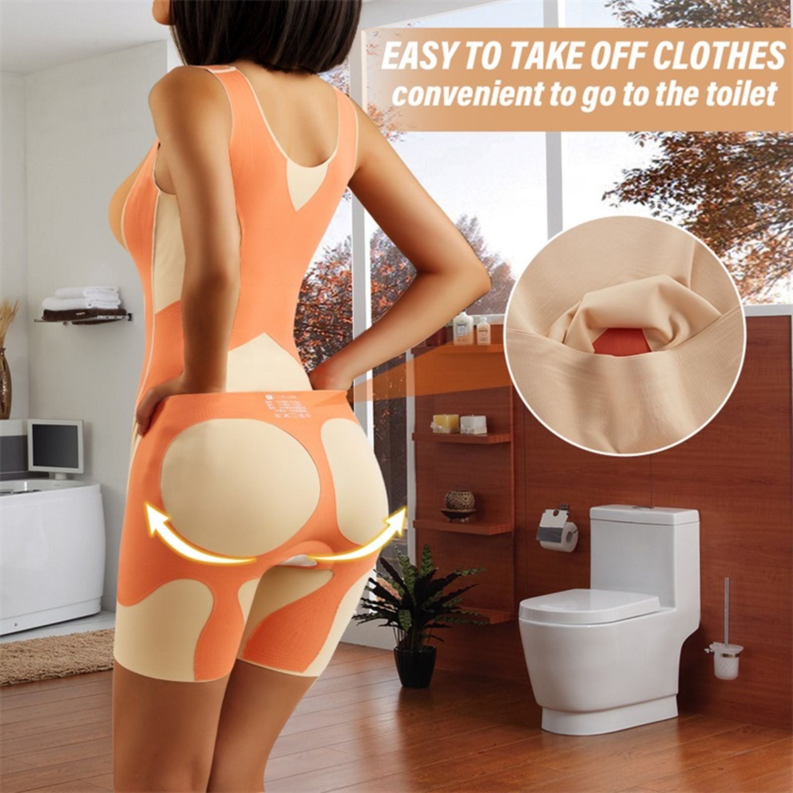 Waist Trainer Jumpsuit | Slimming Jumpsuit | Iamskin.com