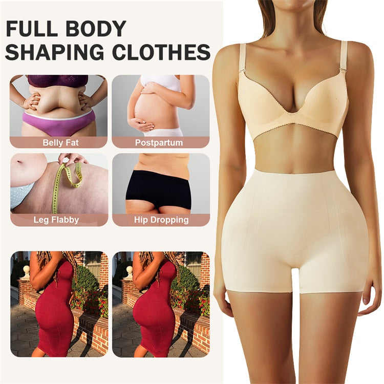 High Waist Butt Lift Shapewear with Hip Padding & Tummy Control for Women