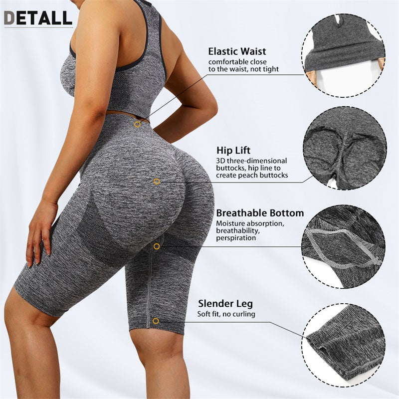 High Waist Butt Lift Yoga Pants Seamless Workout Leggings for Women