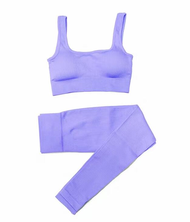 High Waist Fitness Seamless Shorts Sports Workout and Bra Sets Wear