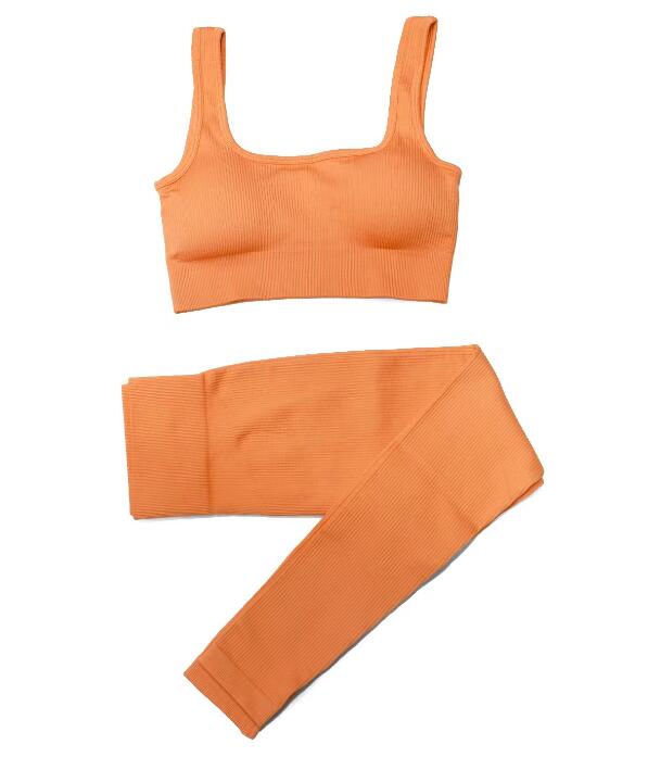 High Waist Fitness Seamless Shorts Sports Workout and Bra Sets Wear