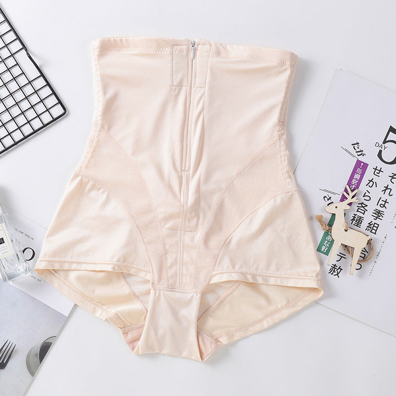 High Waist Slimming Shapewear Panty Full Body Zipper Control Trainer Shaper