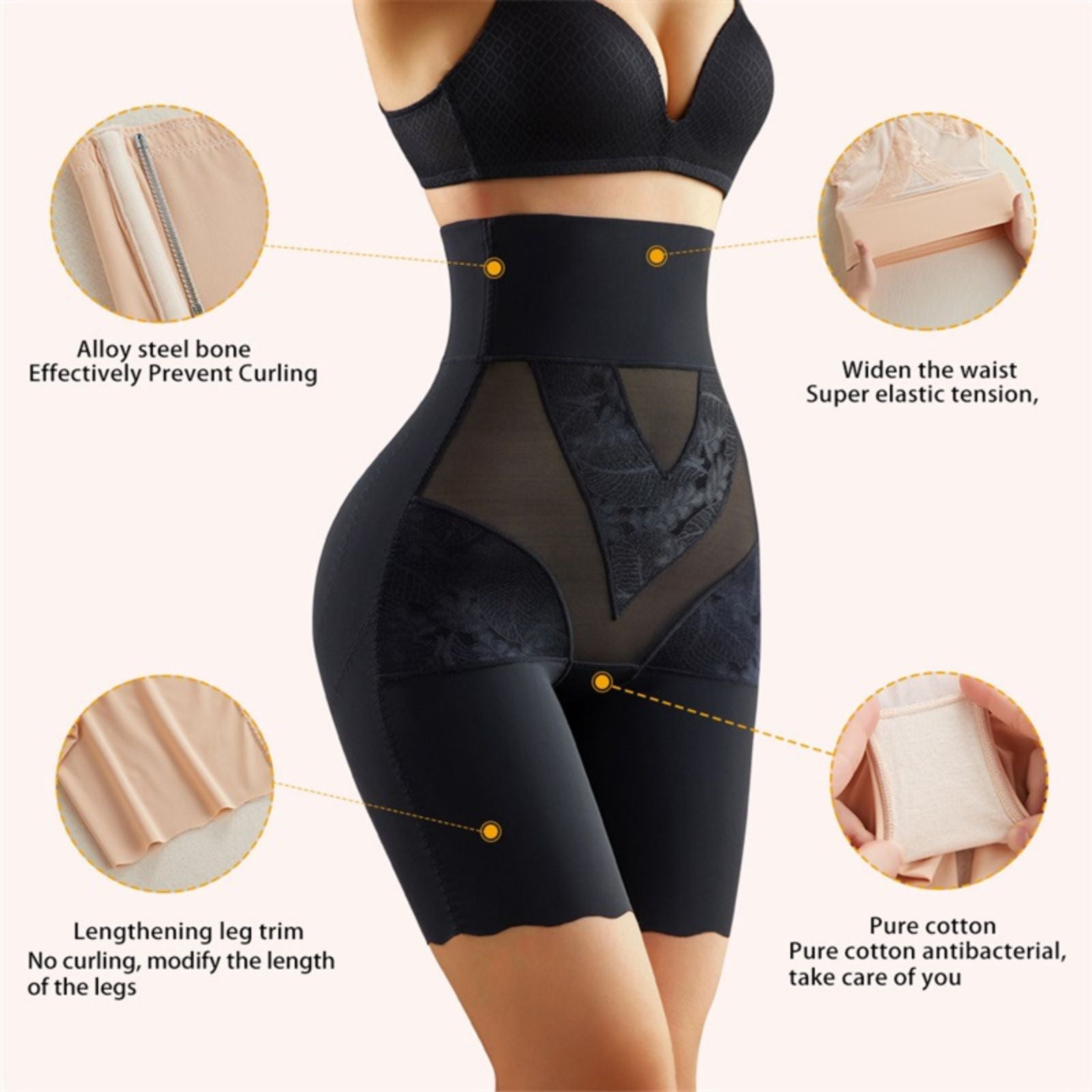 High Waist Trainer Panties Shaper Thigh Slimming Control Shapewear