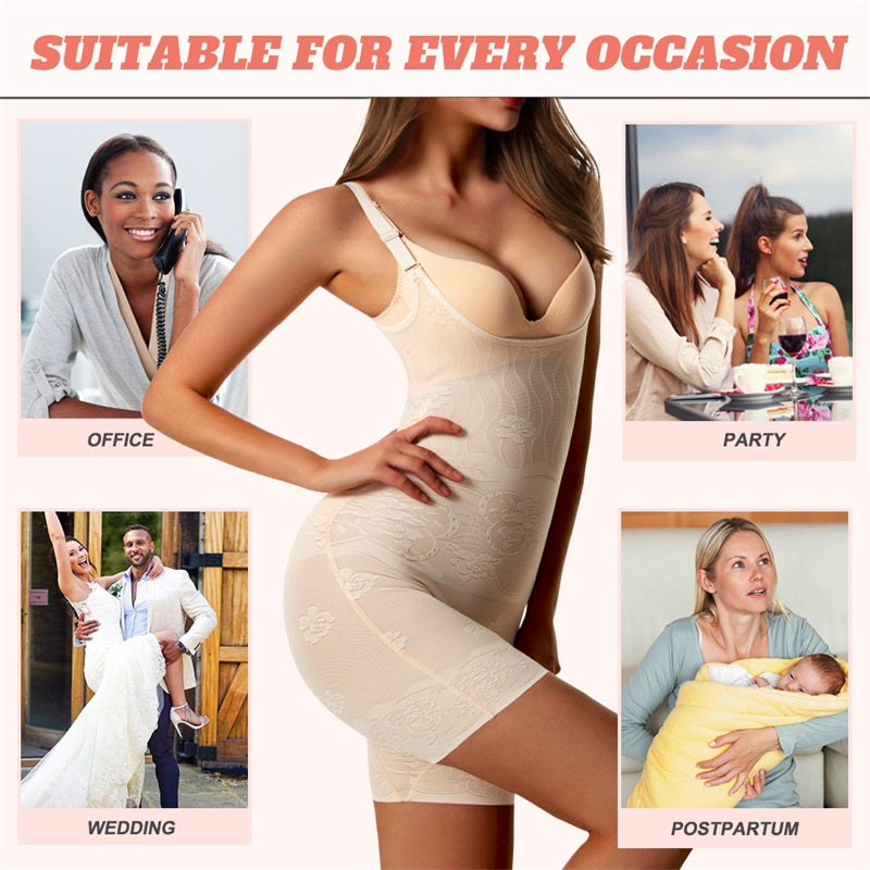 Neoprene Shapewear Bodysuit for Women Tummy Control Waist Trainer