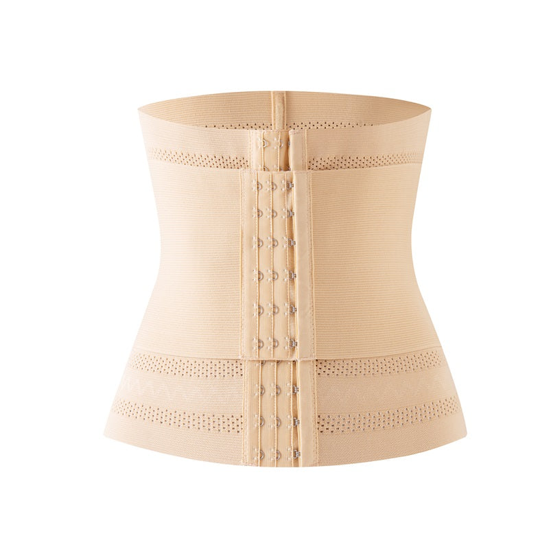 Plus Size Full Body Waist Trainer Shaper Mesh Double Belt Tummy Control