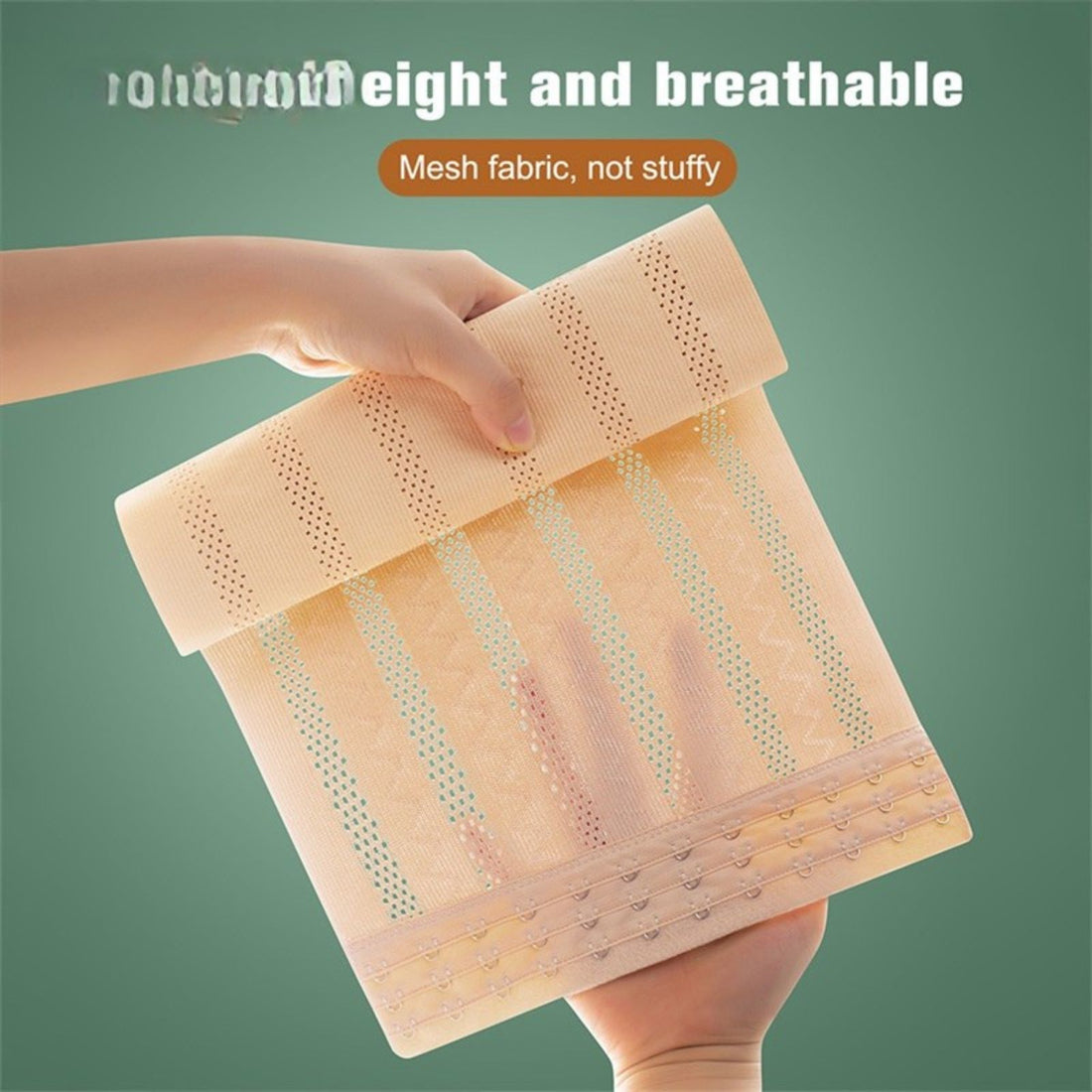 Plus Size Full Body Waist Trainer Shaper Mesh Double Belt Tummy Control