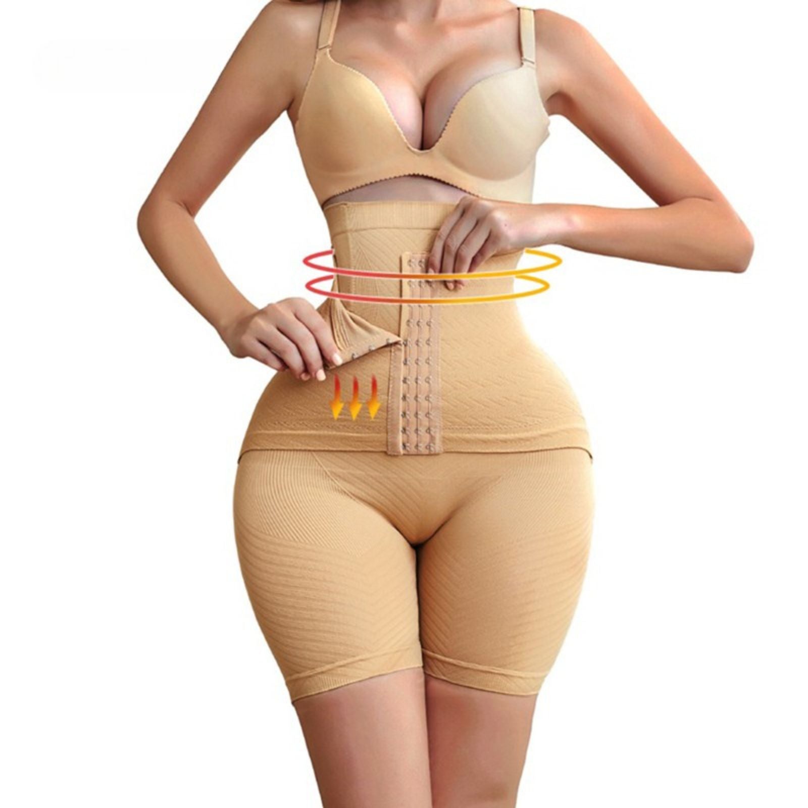 Plus Size Mid Thigh Shapewear Tummy Control Waist Trainer & Butt Lifter