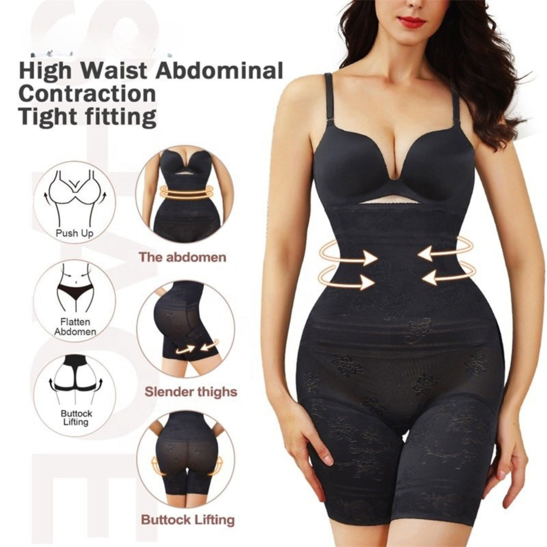 Plus Size Panty Seamless Full Body Corset Tummy Control Shaper Wear Thigh