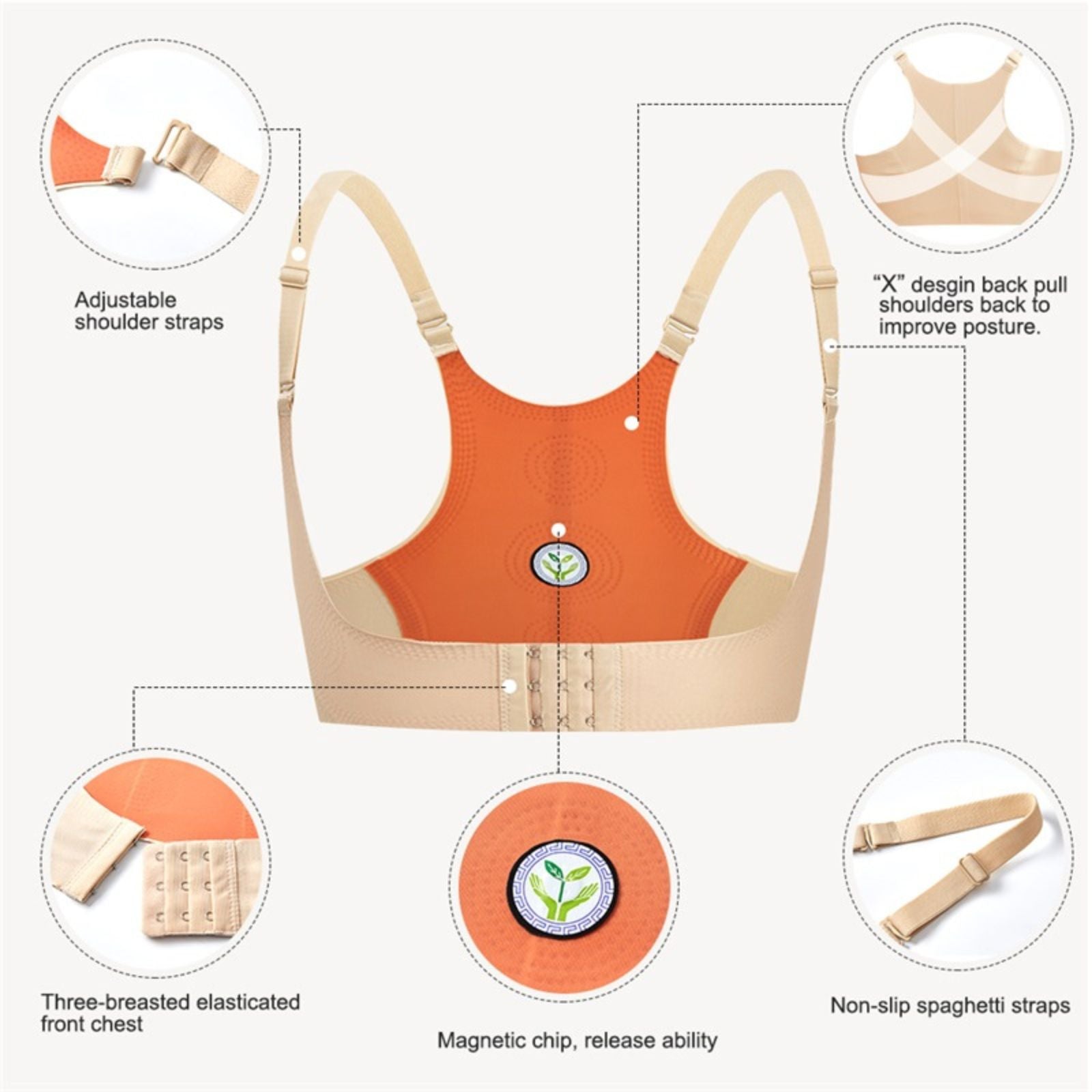 Posture Correction Push Up Bra Shapewear Waist Slimming Body Trimmer Vest