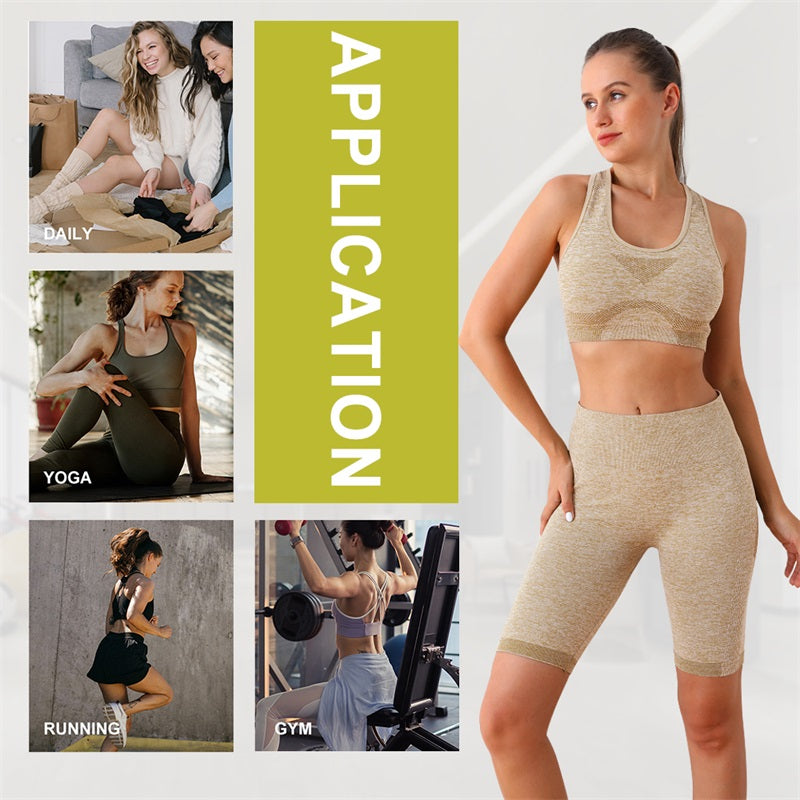 Push-Up Scrunch Butt Lift High Waist Leggings Seamless Yoga Set