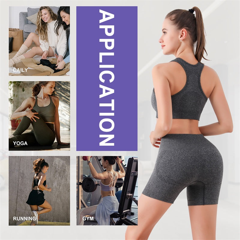 Push-Up Seamless Fitness Leggings & Bra Workout Set