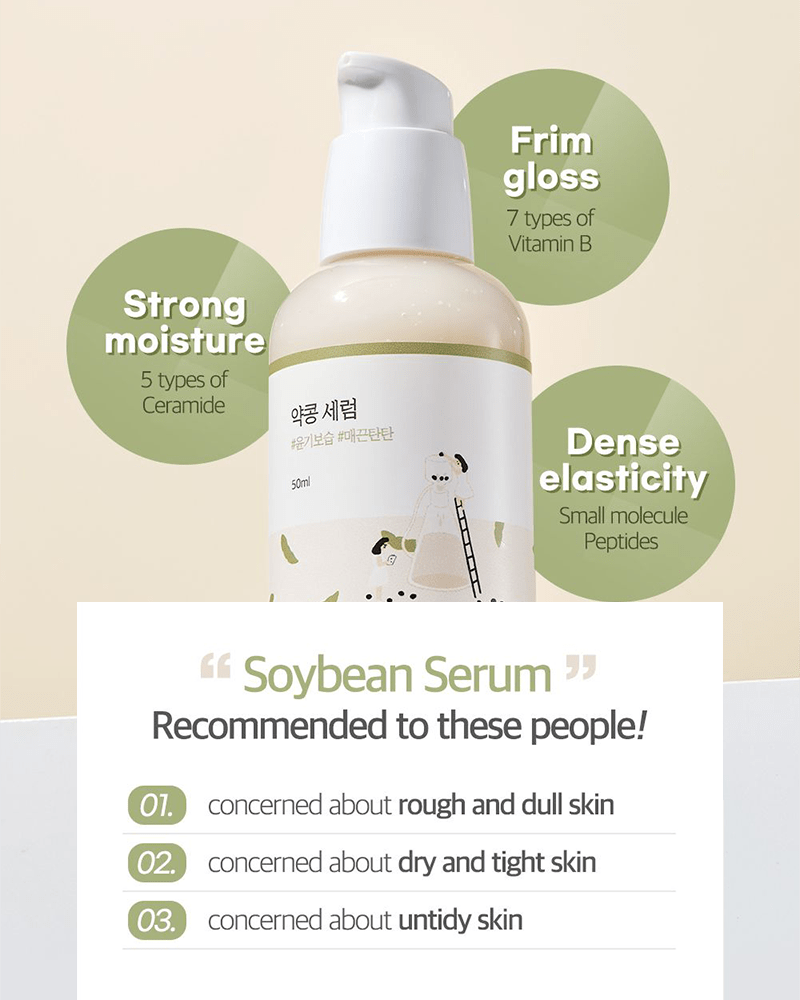 ROUND LAB Soybean Serum (50ml) - Kiyoko Beauty