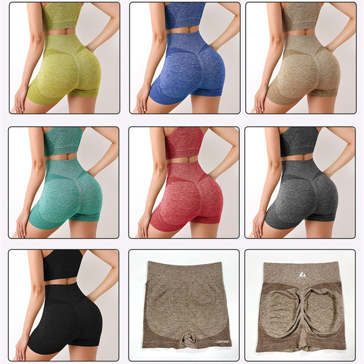 Scrunch Butt Lift Yoga Shorts High Waist Gym Leggings Fitness Workout Set