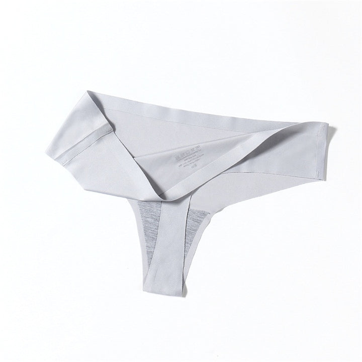 Seamless Ice Silk Thong Panties T-Back G-String Women’s Bikini Underwear