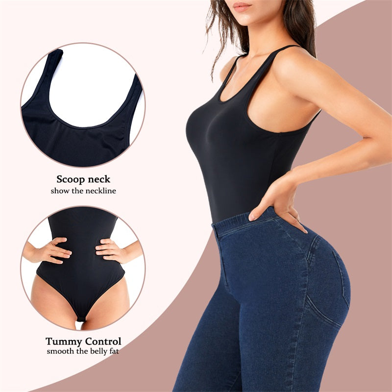Seamless Panty High Waist Trainer Backless Thong Bodysuit Shapewear