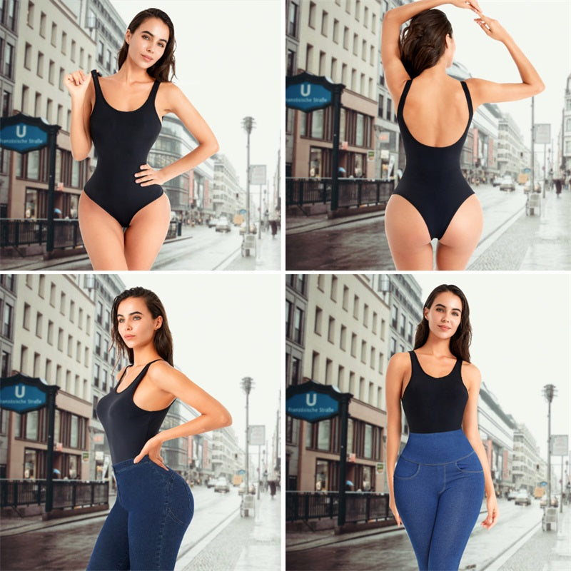 Seamless Panty High Waist Trainer Backless Thong Bodysuit Shapewear