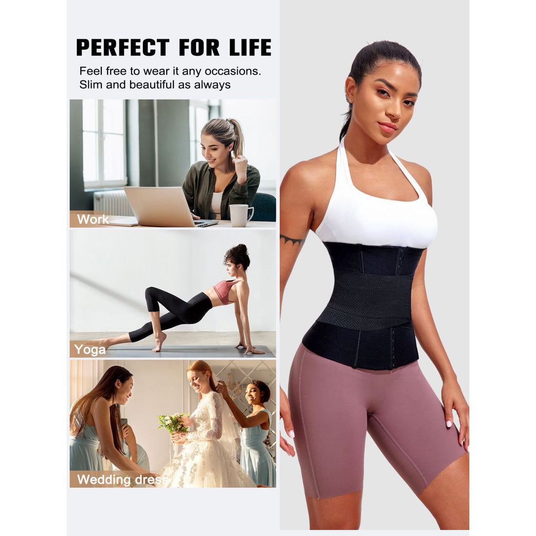 Seamless Waist Trainer Slimming Tummy Shaper Belt for Women
