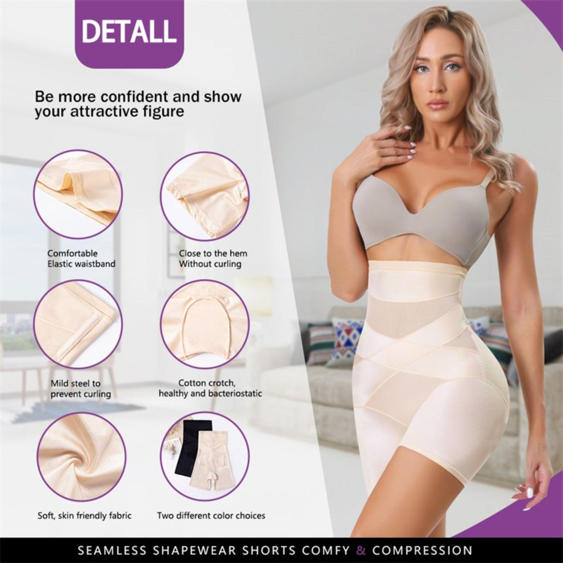 Thigh Butt Lift Shapewear High Waist Trainer Tummy Control Panties Shaper