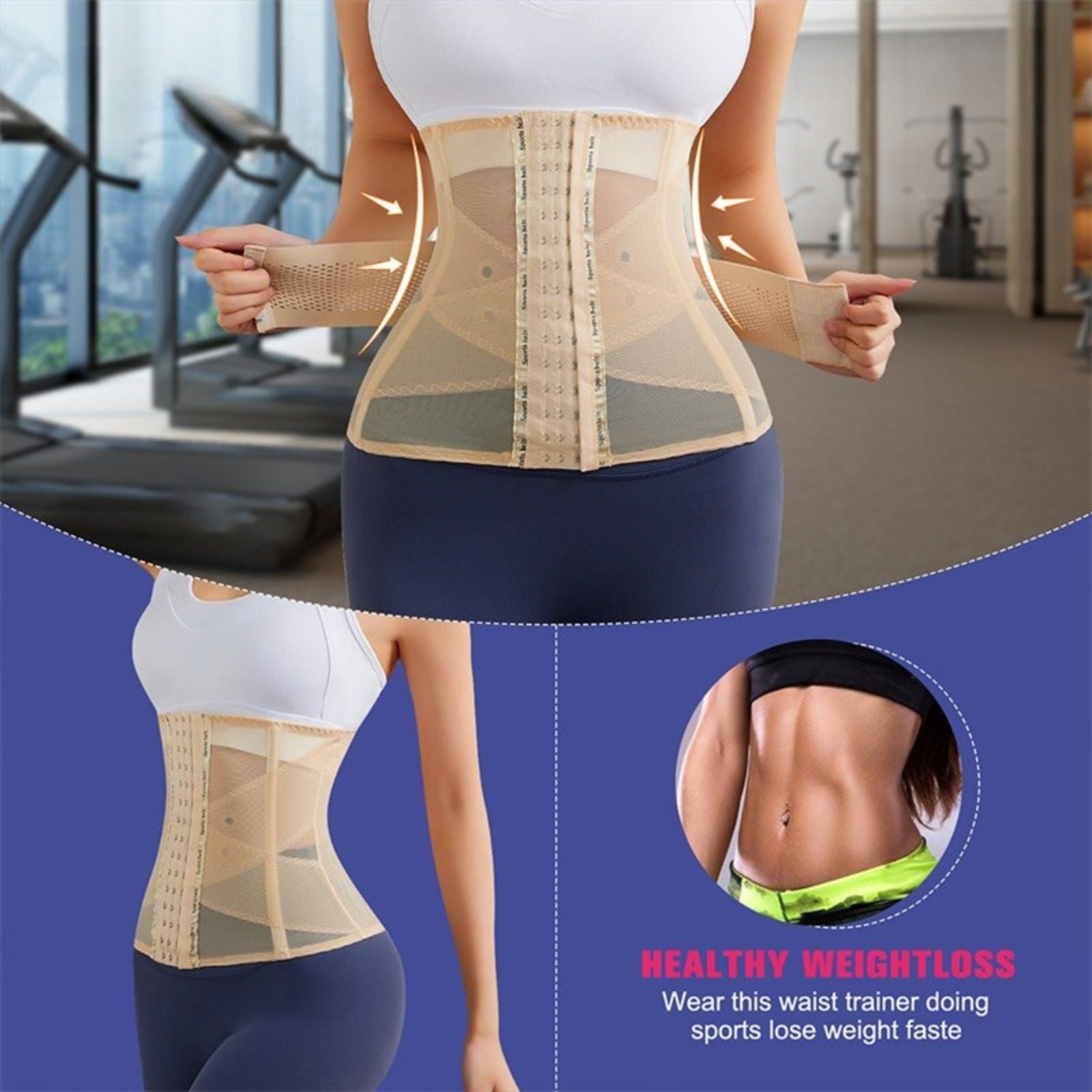 Translucent Ventilate Full Body Plus Size Waist Trainer Shaper Tummy Control