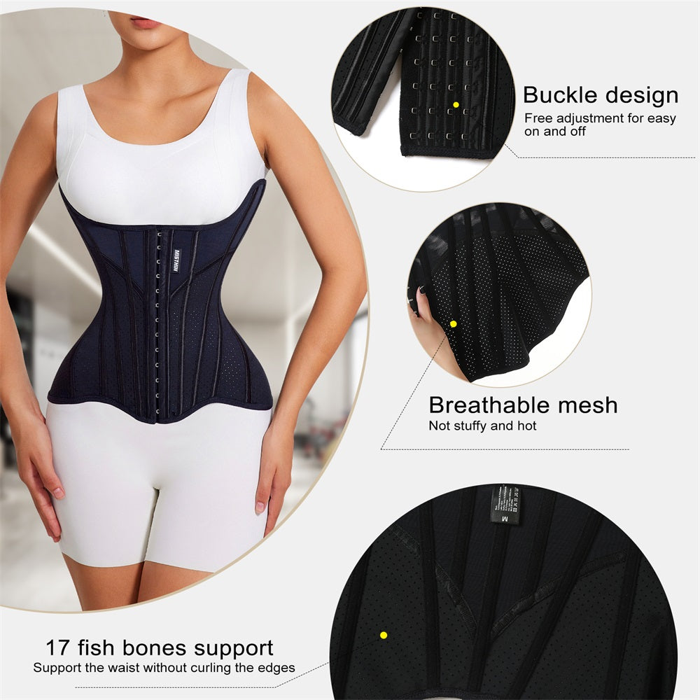 Trimmer Cincher Corset Double Belt Wrap Girdle Tummy Control Shaper