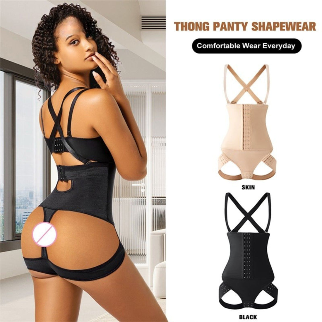 Underwear Shaping Shoulder Strap Trainer Butt Lift Waist Trainer Shapewear