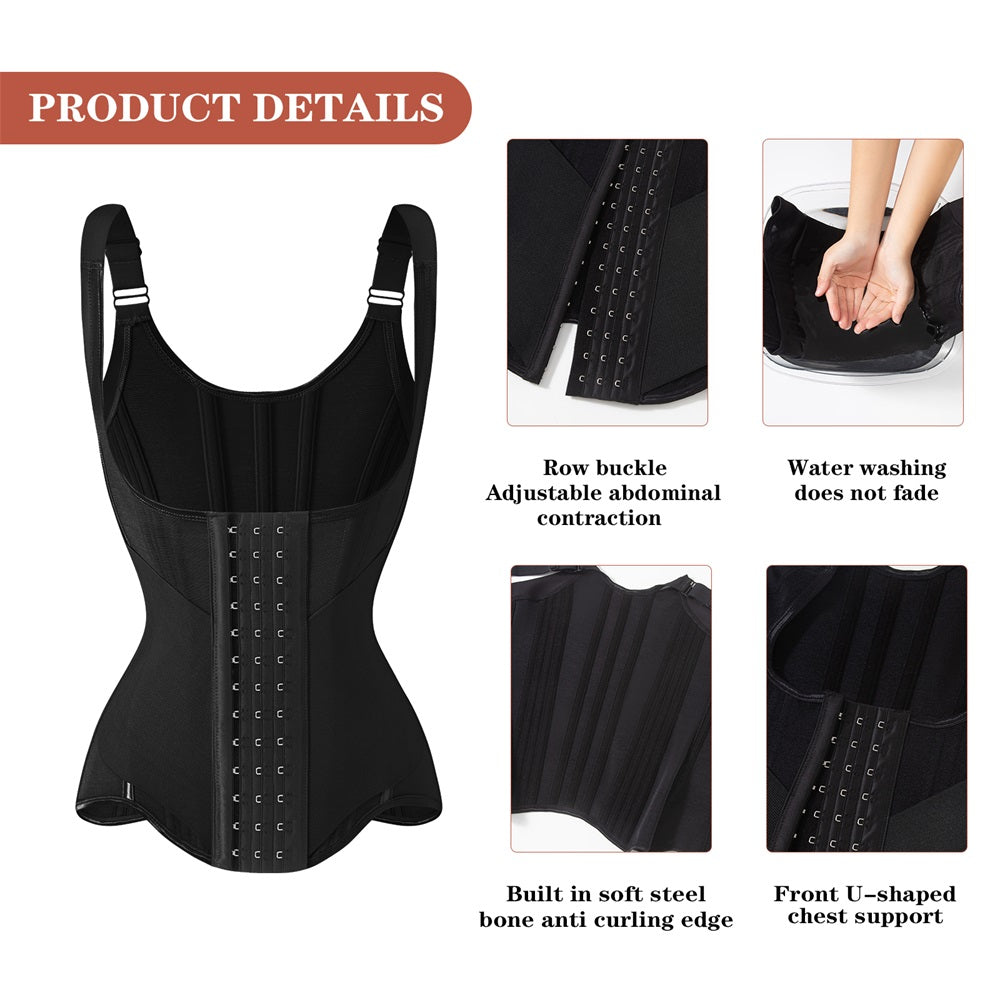 Waist Trainer Double Belt Tummy Control Shapewear Corset Wrap